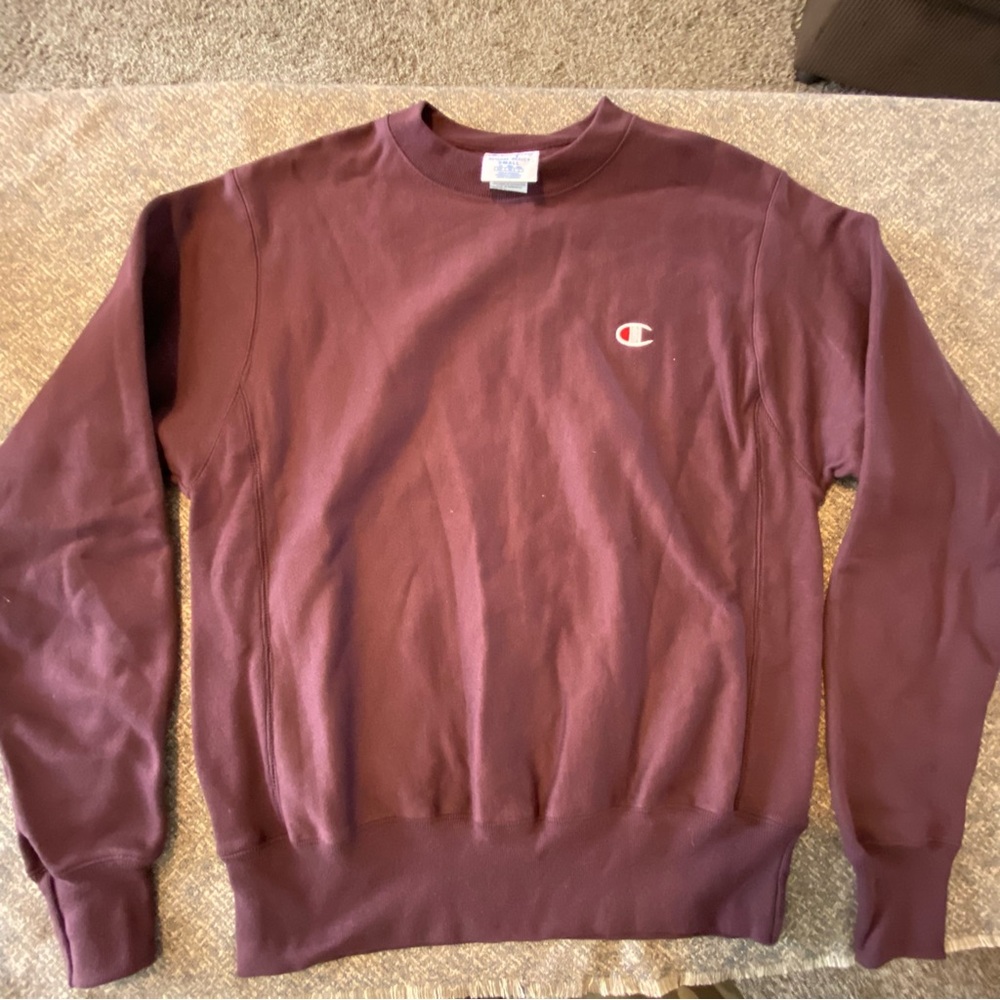 Vintage Champion Sweatshirt Men’s Small Maroon